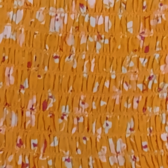 XS Yellow dress in rayon cotton. - Picture 3 of 3